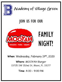 MOOYAH Burger Family Night